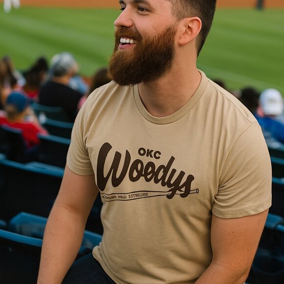 Curbside Apparel Other - OKC Woodys Woody Guthrie Baseball Tee from Curbside Apparrel